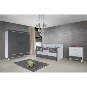 2KA Hunt 4 Kapılı Sedir Karyolalı Çocuk Odası Takımı
