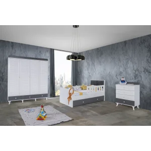 2KA Joy Fame 4 Kapılı Karyolalı Çocuk Odası Takımı