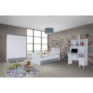 2KA Joy Gray Karyolalı Çocuk Odası Takımı
