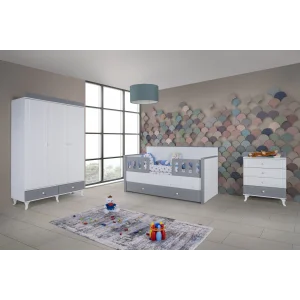 2KA Joy Gray Sedir Karyolalı Çocuk Odası Takımı