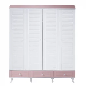 2KA Joy Pink 4 Kapılı Dolap