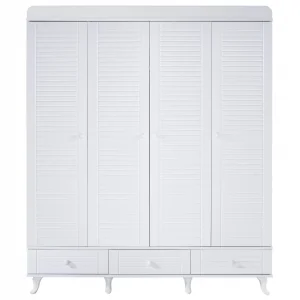 2KA Joy White 4 Kapılı Dolap