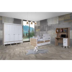 2KA Line 4 Kapılı Karyolalı Çocuk Odası Takımı