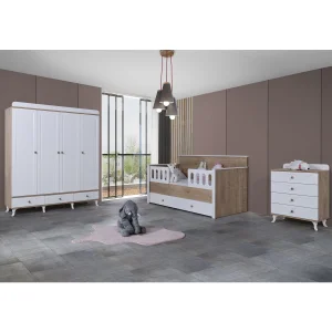 2KA Master White 4 Kapılı Karyolalı Çocuk Odası Takımı