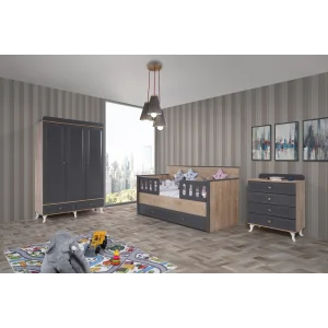 2KA Palm Sedir Karyolalı Çocuk Odası Takımı