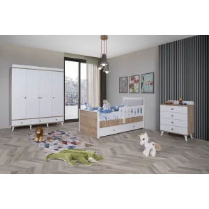 2KA Saphire 4 Kapılı Karyolalı Çocuk Odası Takımı
