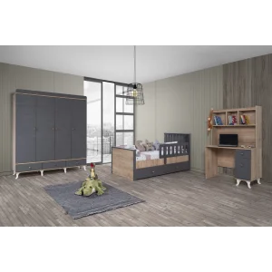 2KA Slepper 4 Kapılı Karyolalı Çocuk Odası Takımı