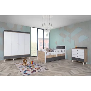 2KA Sunlight 4 Kapılı Karyolalı Çocuk Odası Takımı