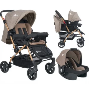 4 Baby Olimpos Travel Sistem Çift Yönlü Bebek Arabası / Kahve