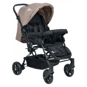 4 Baby Olympus Siyah Çift Yönlü Bebek Arabası Kahve