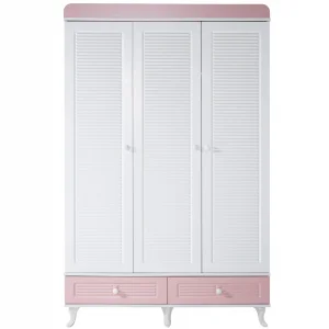 Aqua Pink 3 Kapılı Dolap