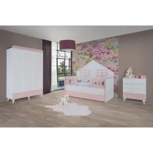 Aqua Pink Montessorili Çocuk Odası Takımı