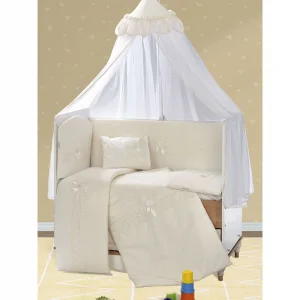 Aras Bebe Ebrar Uyku Seti 70x130 Cm-Krem