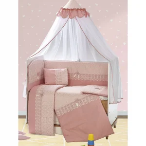 Aras Bebe Ebrar Uyku Seti 70x130 Cm-Pembe