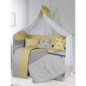 Aras Bebe Esila Uyku Seti 6m 60X120 Cm - Sarı
