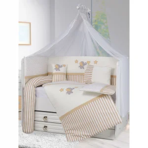 Aras Bebe Mia Uyku Seti 70X130 Cm -Kahverengi