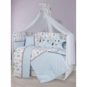 Aras Bebe Safari Uyku Seti 60*120-Mavi