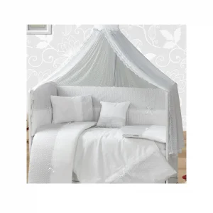 Aras Bebe Sedef Uyku Seti 70x130 Cm-Gri