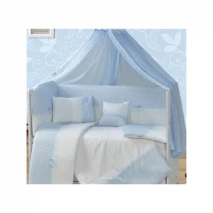 Aras Bebe Sedef Uyku Seti 70x130 Cm-Mavi