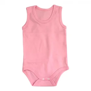 Askılı Çıtçıtlı Body Zıbın Bebek Atlet - Pembe