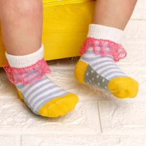 Aziz Bebe 2li Dantelli Bebek Çorap