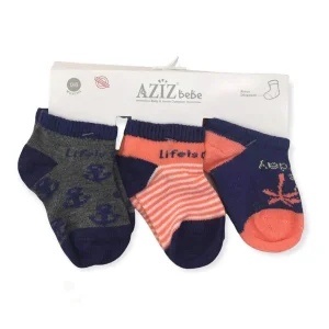 Aziz Bebe Babet Çorap 3Lü - 4 Yaş