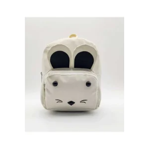 Babymiss Çocuk Sırt Çantası Kedi Desenli Anaokulu Çantası - Krem