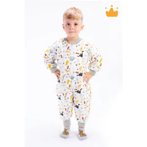 Begisa 2-8 Yaş Elyaf Dolgulu 2.5 Tog Çocuk Uyku Tulumu - Gri