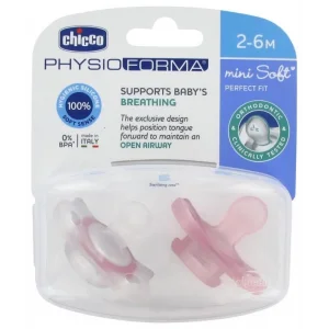 Chicco Physioforma Mini Soft 2-6 Ay İkili Emzik Pembe