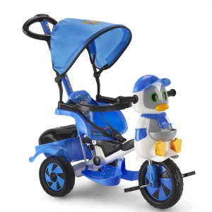 Dilaver Baby Poufi Penguen Ebeveyn Kontrollü Çocuk Bisikleti Mavi