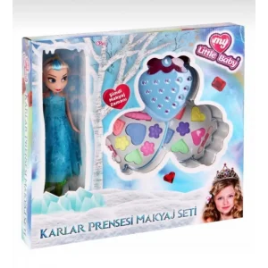 Frozen Karlar Ülkesi Elsa Bebek Ve Sürülebilir Makyaj Seti