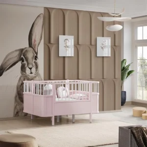 Gümüş Bebe Star Beşik Büyüyen Karyola - Pembe