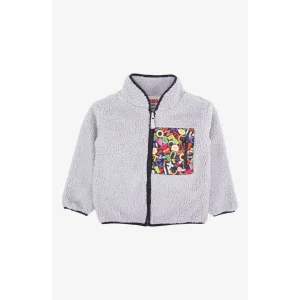 Haribo Tam Fermuarlı Çocuk Polar - Gri