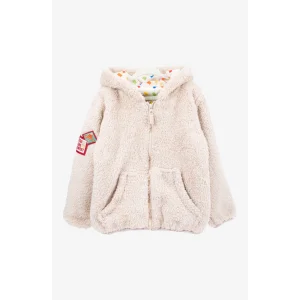 Haribo Tam Fermuarlı Polar Tek Renk Çocuk Polar - Bej