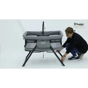 Huggy Handy Pratik Alüminyum Katlanabilir Portatif Beşik - Gri