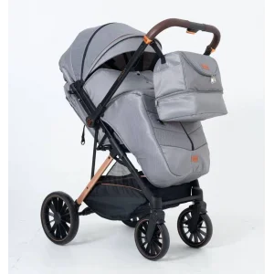 Luxmom Çift Yönlü Kabin Boy Bebek Arabası - Gri
