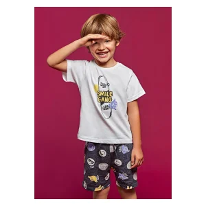 Mayoral Erkek Çocuk Baskılı Şort Takım