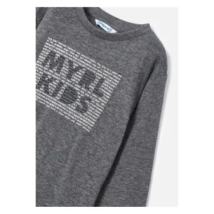 Mayoral Erkek Çocuk Uzun Kol Basic Tişört Gri