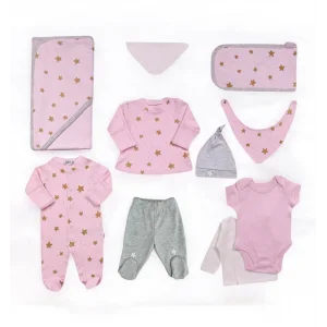 Şanbebe Kız Bebek Organik Pamuk Yeni Doğan Hastane Çıkış Seti