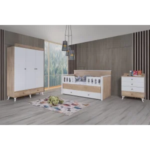 2KA Simple Sedir Karyolalı Çocuk Odası Takımı