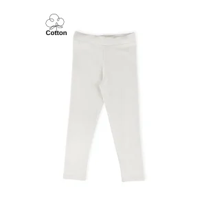 Twoo Kids Yazlık Rahat Kız Çocuk Likralı Uzun Tayt - Beyaz