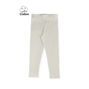 Twoo Kids Yazlık Rahat Kız Çocuk Likralı Uzun Tayt - Ekru