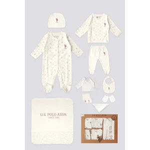 U.S. Polo Assn. Kız Bebek Hastane Çıkışı 10lu Set
