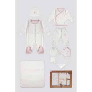 U.S. Polo Kız Bebek 10Lu Hastane Çıkışı 1934 Krem