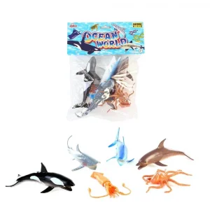 Vardem Çeşitli Deniz Hayvan Setleri - 6lı Poşette