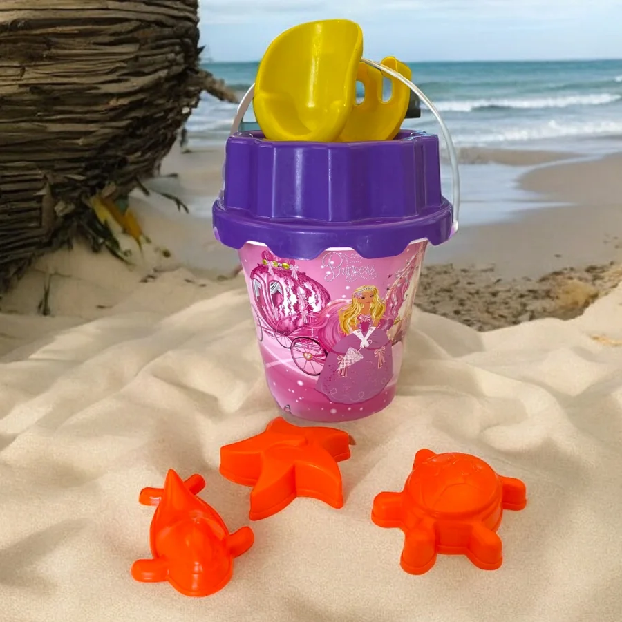 Kette Prenses Desenli Plaj Kum Kovası Kum Küreği Ve Kalıpları