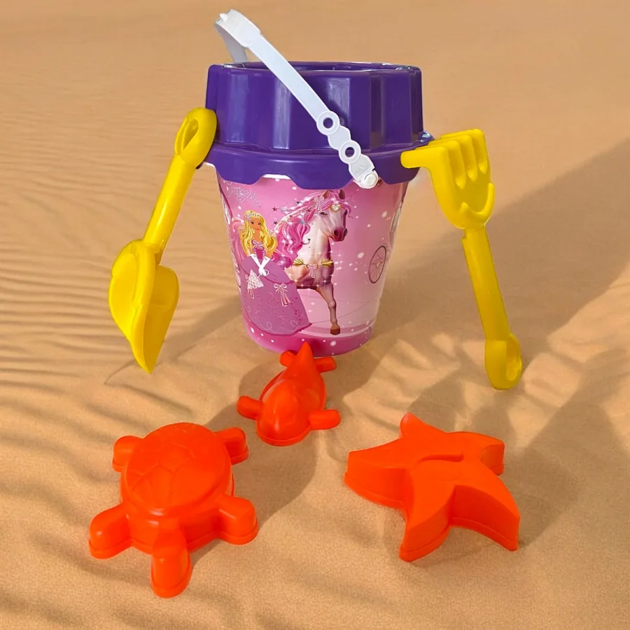 Kette Prenses Desenli Plaj Kum Kovası Kum Küreği Ve Kalıpları
