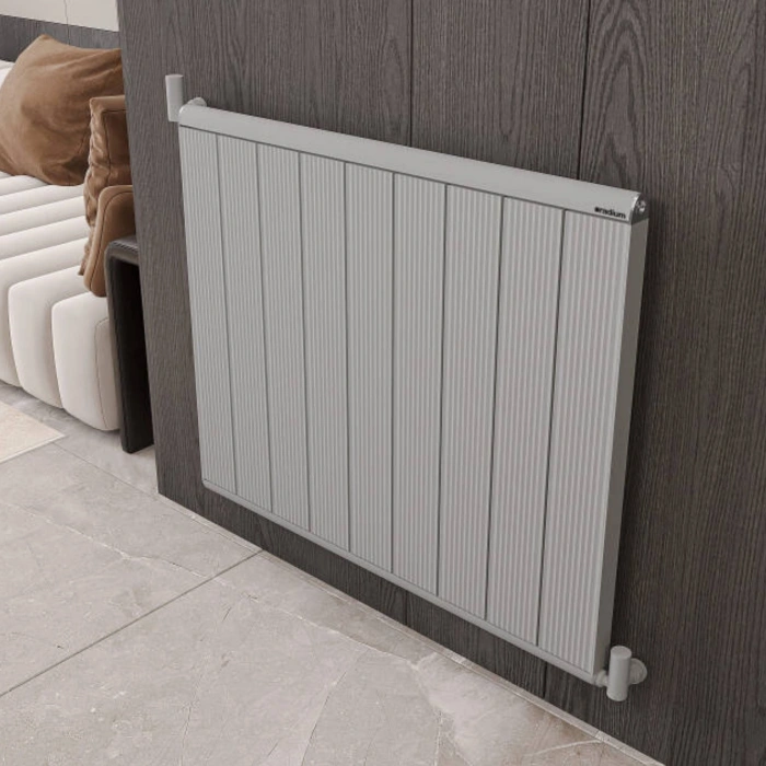 Radium - 60 x 120 CM T93 Nilüfer Elite Alüminyum Radyatör - İpek Gri