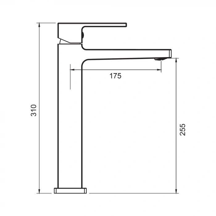 Valtemo VM-1111 – Quatro Krom Lavabo Bataryası Uzun