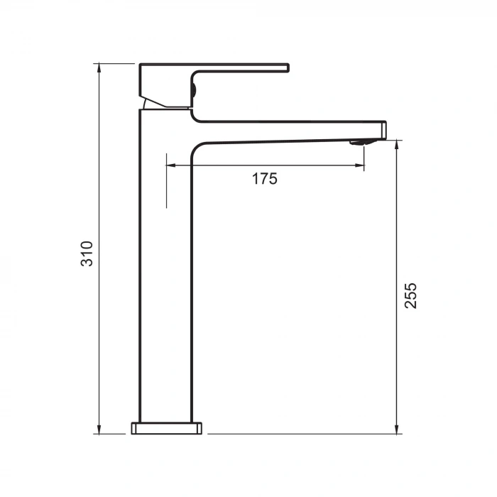Valtemo VM-1115 – Quatro Shiny Gold Uzun Lavabo Bataryası